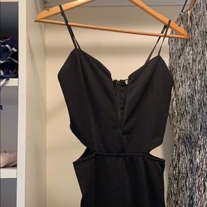 Black cut out jumpsuit
